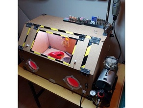 appareil sableur de l'armoire complète du produit outils aérographe le cabinet dremel la peinture proxxon station outil 3d print model - Mito3D