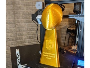 lombardi trophy vide sculptures de football le trophée 3d print model - Mito3D