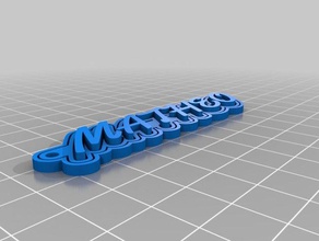 matheo llaveros personalizado 3d print model - Mito3D