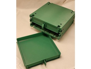 personalizable último cajón del sistema de estantería portaherramientas y cajas mini cajones piezas pequeñas almacenamiento caja cuadro herramientas 3d print model - Mito3D