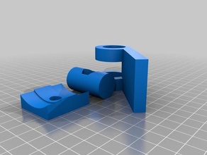 m8 thread+nut quick release parametric parts customized 3d print model - Mito3D