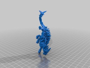 spike flinger lizard games proxy miniatures seraphon 3d print model - Mito3D
