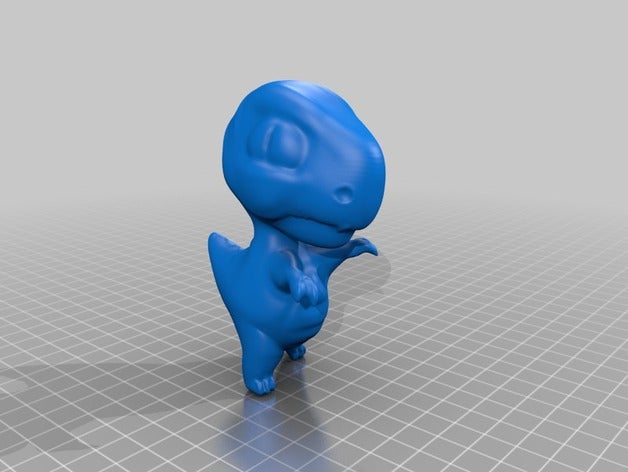 baby trex animals animal cartoon cartoonish cute dinosaur t-rex sculpture statue t rex 3D print model - Mito3D