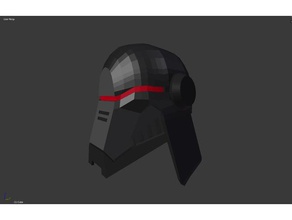 star wars second sister helmet costume 3d print model - Mito3D