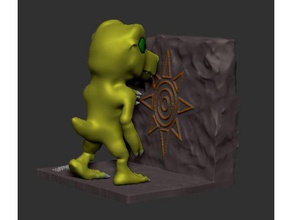 agumon diorama prima di digievoluzione le creature digimon adventure 2 comunità d3 masters 3d print model - Mito3D