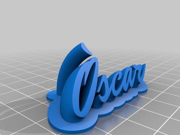 oscar office personalizado 3D print model - Mito3D