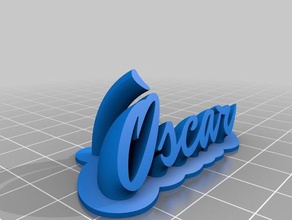 oscar office personalizado 3d print model - Mito3D
