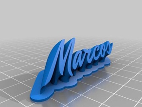 marcos office personalizado 3d print model - Mito3D