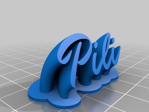 pili office personalizado 3d print model - Mito3D