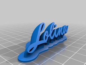 lolina office personalizado 3d print model - Mito3D