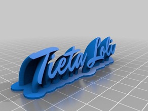 tietaloli office personalizado 3d print model - Mito3D