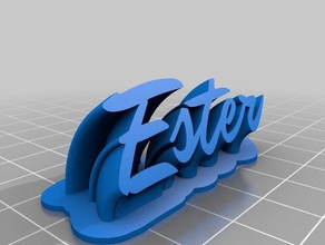 éster+ office personalizado 3d print model - Mito3D