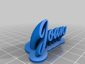 joan office personalizado 3d print model - Mito3D