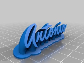 antonio de la oficina personalizado 3d print model - Mito3D