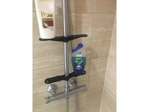 shower shelf bathroom accessories caddy 3d print model - Mito3D