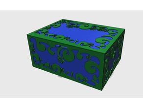 oublié de la boîte l'organisation cas poitrine filament verrouillage magie magiques le stockage rangement 3d print model - Mito3D