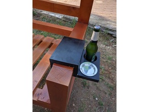 la bière titulaire cendrier canapé cuisine et salle à manger de le l'intérieur plein air 3d print model - Mito3D