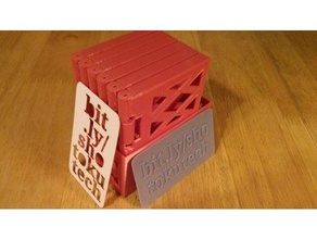 tarjeta de negocio la cartera accesorios Impreso en 3d bolsa rígida minimalista 3d print model - Mito3D