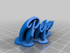 pepe de la oficina personalizado 3d print model - Mito3D