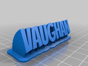 vaughan office customized 3d print model - Mito3D