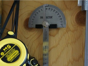 180 degree angle meter holder tool holders & boxes anglemeter toolholder 3d print model - Mito3D