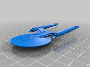 l'uss elzing remonter des véhicules de l'entreprise gagarine star trek à la découverte starship yeager 3d print model - Mito3D