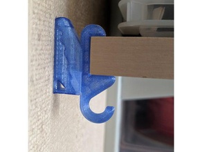 twin slot shelf hook 3d print model - Mito3D