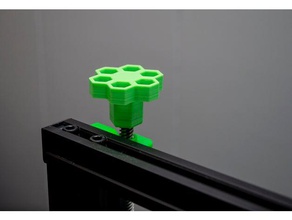 ender z-axis knob - honeycomb 3d printer accessories cr-10 creality 3 tevo tornado z axis rod 3d print model - Mito3D