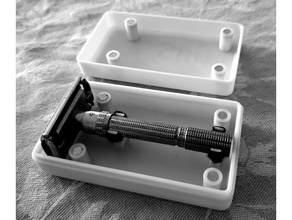 safety razor box gillette slim bathroom enclosuer 3d print model - Mito3D