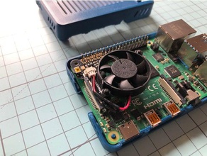 screw-less raspberry pi 4 case fan-shim electronics b 3d print model - Mito3D