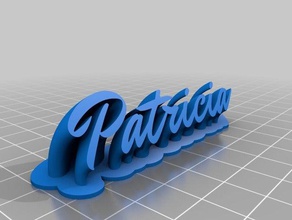 patricia office personalizado 3d print model - Mito3D