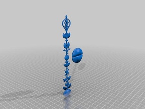 1 çiçek totem heykeller 3d print model - Mito3D