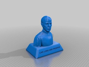 spock busto pessoas star trek 3d print model - Mito3D