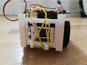 callibot stifthalter v2 in der Robotik calliope mini malbot 3d print model - Mito3D