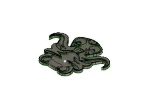 Kraken-logo versucht 3d-logo logo octopi 3d print model - Mito3D