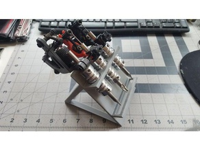tattoo gun stand holds 3 organization 3d machine 3d print model - Mito3D