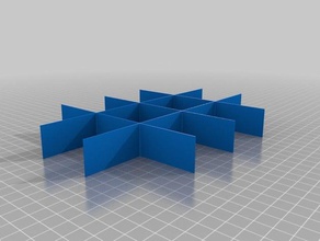 my customized drawer dividers correct 2 x 3 organization 3d print model - Mito3D