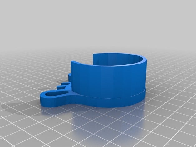 45mm tube - pipe clamp remix hand tools clip 3D print model - Mito3D