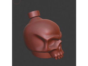skull potion games anime character architecture dnd flask frostgrave healing pathfinder poison rpg token 3d print model - Mito3D