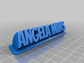 angela mims office customized 3d print model - Mito3D