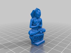 low poly assis buddah personnes 3d print model - Mito3D
