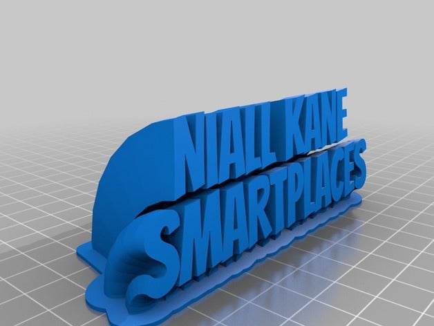 niall kane isim plakası ofis özelleştirilmiş 3D print model - Mito3D