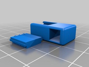 diş teli lastik bant tutucu grup kutusu parantez kap Anahtarlık ağız kauçuk rubberband 3d print model - Mito3D