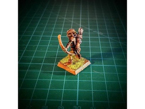 goblin archer 28mm no supports games archery bowman dnd monster rpg supportless support free tabletop gaming warhammer 3d print model - Mito3D