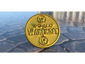 world warcraft coaster household drinkcoaster home decor house idealab kitchen logo tutorial videogame videogames video game games wow 3d print model - Mito3D