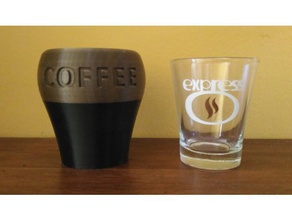 chávena de café caso estuche para taza caf recipientes o 3d print model - Mito3D