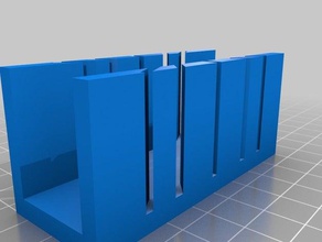 my customized parametric miter box 20mm 3d print model - Mito3D