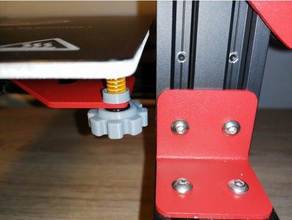 alfawise u20 one bed knobs 3d printer accessories leveling knob molette roulette 3d print model - Mito3D