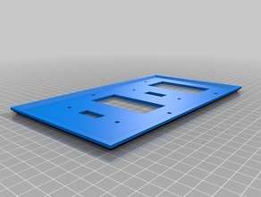 meine angepasste wally - 4-gang wall plate Haushalt kundengebundene 3d print model - Mito3D