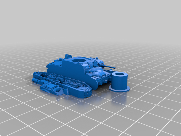 m13-40 İtalyan tankı kolay yazdırma alevler savaş tank II 2 Dünya Savaşı İkinci araçlar 3D print model - Mito3D